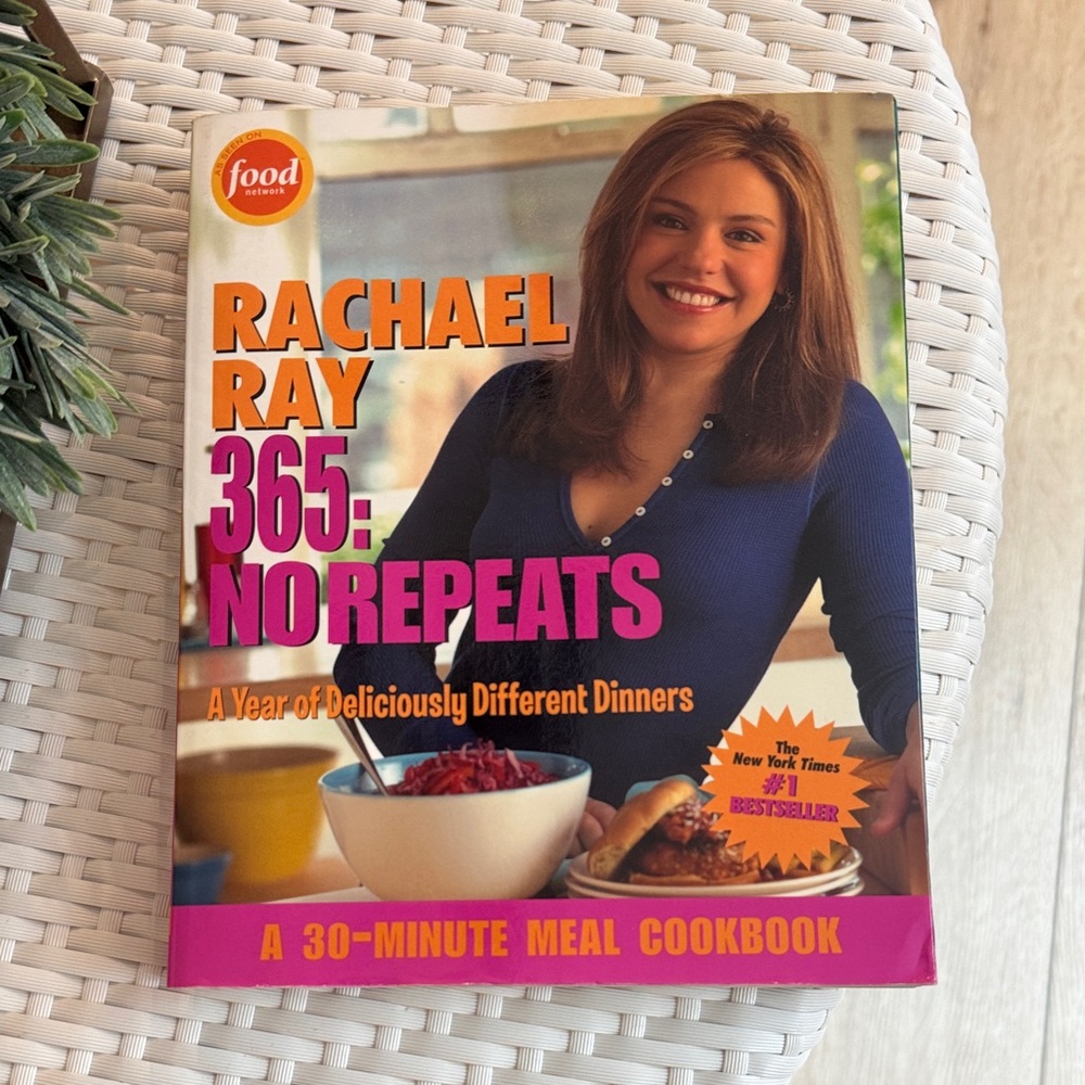 Rachael Ray Cookbook – Blue, Pink and Orange Cover